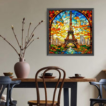 Load image into Gallery viewer, Diamond Painting - Full Round - glass art eiffel tower (40*40CM)