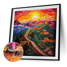 Load image into Gallery viewer, Diamond Painting - Full Round - Glass Art Great Wall of China (40*40CM)