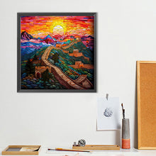 Load image into Gallery viewer, Diamond Painting - Full Round - Glass Art Great Wall of China (40*40CM)