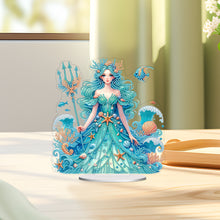 Load image into Gallery viewer, Acrylic Special Shape Ocean Girl Desktop Diamond Art Kits for Home Office Decor