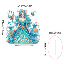 Load image into Gallery viewer, Acrylic Special Shape Ocean Girl Desktop Diamond Art Kits for Home Office Decor