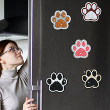 Load image into Gallery viewer, 8Pcs Special Shape Cat Paw Diamond Painting Fridge Stickers for Home Decor