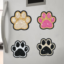 Load image into Gallery viewer, 8Pcs Special Shape Cat Paw Diamond Painting Fridge Stickers for Home Decor