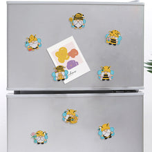 Load image into Gallery viewer, 8Pcs Special Shape Bee Gnome Diamond Painting Fridge Stickers for Home Decor