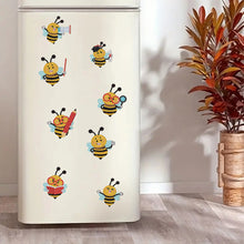 Load image into Gallery viewer, 8Pcs Special Shape Bee Diamond Painting Fridge Stickers for Home Decor