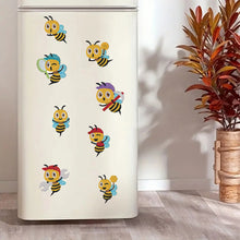Load image into Gallery viewer, 8Pcs Special Shape Bee Diamond Painting Fridge Stickers for Home Decor