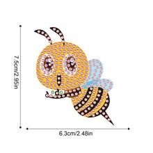 Load image into Gallery viewer, 8Pcs Special Shape Bee Diamond Painting Fridge Stickers for Home Decor