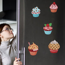Load image into Gallery viewer, 8Pcs Special Shape Cake Diamond Painting Fridge Stickers for Home Decor