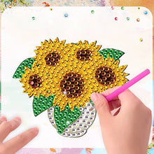 Load image into Gallery viewer, 8Pcs Special Shape Sunflower Diamond Painting Fridge Stickers for Home Decor