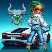 Load image into Gallery viewer, Diamond Painting - Full Round - Taurus girl (30*30CM)