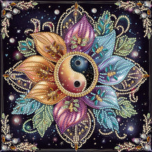 Load image into Gallery viewer, Diamond Painting - Partial Special Shaped - Bagua Xiaocaihua (30*30CM)