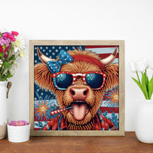 Load image into Gallery viewer, Diamond Painting - Full Round - Cow consumption on Independence Day (30*30CM)
