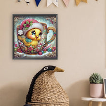 Load image into Gallery viewer, Diamond Painting - Full Round - Christmas little yellow duck (30*30CM)