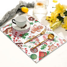 Load image into Gallery viewer, Christmas DIY Diamond Dot Kits Round Diamond Painting Table Mats for Kids Adults