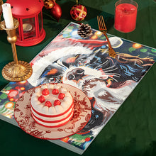 Load image into Gallery viewer, Christmas DIY Diamond Dot Kits Round Diamond Painting Table Mats for Kids Adults