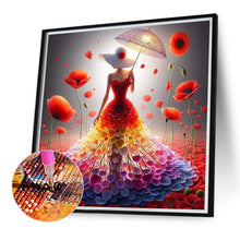 Load image into Gallery viewer, Diamond Painting - Full Round - colorful art girl (40*40CM)