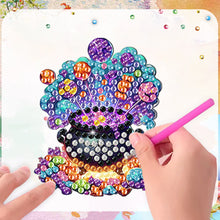 Load image into Gallery viewer, 6Pcs Acrylic Halloween Elements Fridge Stickers Diamond Art Magnets Decals