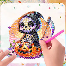 Load image into Gallery viewer, 6Pcs Acrylic Pumpkin Fridge Stickers Diamond Painting Art Magnets Decals