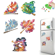 Load image into Gallery viewer, 5Pcs Acrylic Magic Wand Patronus Diamond Art Fridge Magnet for Fridge Whiteboard