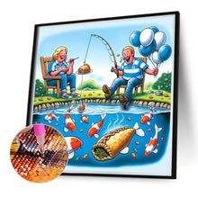 Load image into Gallery viewer, Diamond Painting - Full Round - fishing (40*40CM)
