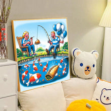 Load image into Gallery viewer, Diamond Painting - Full Round - fishing (40*40CM)
