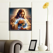 Load image into Gallery viewer, Diamond Painting - Full Round - Jesus embraces the earth (40*40CM)