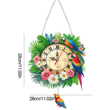Load image into Gallery viewer, Acrylic Special Shaped Parrot 5D Diamond Painting Clock Art Craft (GH262)