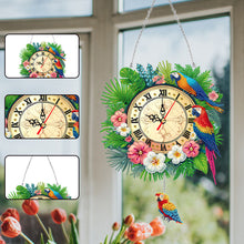 Load image into Gallery viewer, Acrylic Special Shaped Parrot 5D Diamond Painting Clock Art Craft (GH262)