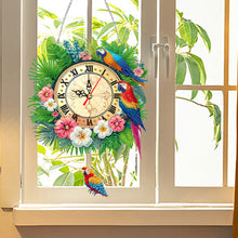 Load image into Gallery viewer, Acrylic Special Shaped Parrot 5D Diamond Painting Clock Art Craft (GH262)
