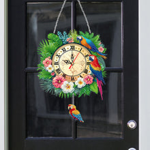 Load image into Gallery viewer, Acrylic Special Shaped Parrot 5D Diamond Painting Clock Art Craft (GH262)