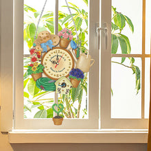 Load image into Gallery viewer, Acrylic Special Shaped Parrot 5D Diamond Painting Clock Art Craft (GH263)