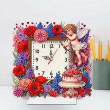 Load image into Gallery viewer, Acrylic Special Shaped Angel Girl Diamond Painting Art Clock Pendants Kit