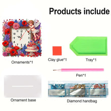 Load image into Gallery viewer, Acrylic Special Shaped Angel Girl Diamond Painting Art Clock Pendants Kit