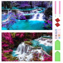 Load image into Gallery viewer, 2pcs Round Diamond Painting Set - landscape beauty (70*40CM)