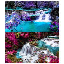 Load image into Gallery viewer, 2pcs Round Diamond Painting Set - landscape beauty (70*40CM)