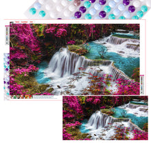 Load image into Gallery viewer, 2pcs Round Diamond Painting Set - landscape beauty (70*40CM)