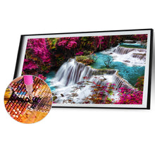 Load image into Gallery viewer, 2pcs Round Diamond Painting Set - landscape beauty (70*40CM)