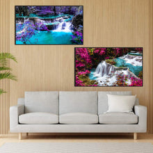 Load image into Gallery viewer, 2pcs Round Diamond Painting Set - landscape beauty (70*40CM)