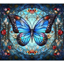 Load image into Gallery viewer, AB Diamond Painting - Full Square - glass art butterfly (45*40CM)