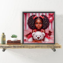 Load image into Gallery viewer, Diamond Painting - Full Round - girl and polar bear (30*30CM)