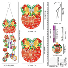 Load image into Gallery viewer, Double Sided Christmas Crystal Wind Chimes Pendant Kit for Wall Window Decor