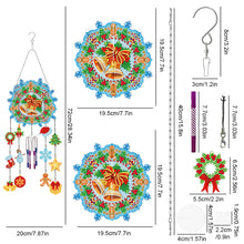 Load image into Gallery viewer, Double Sided Bells Crystal Wind Chimes Pendant Kit for Wall Window Decor