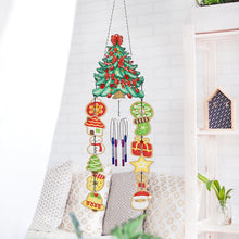 Load image into Gallery viewer, Double Sided Christmas Tree Crystal Wind Chimes Pendant Kit for Wall Decor