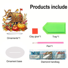 Load image into Gallery viewer, Special Shape Autumn Mailbox Diamond Painting Desktop Ornaments Kit for Kids