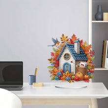 Load image into Gallery viewer, Special Shape Autumn House Diamond Painting Desktop Ornaments Kit for Home Decor