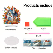 Load image into Gallery viewer, Special Shape Autumn House Diamond Painting Desktop Ornaments Kit for Home Decor