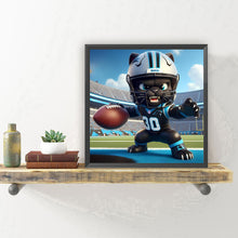 Load image into Gallery viewer, Diamond Painting - Full Round - Carolina Panthers football (30*30CM)