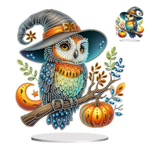 Load image into Gallery viewer, Special Shape Pumpkin Owl 5D DIY Diamond Painting Art Tabletop Decorations