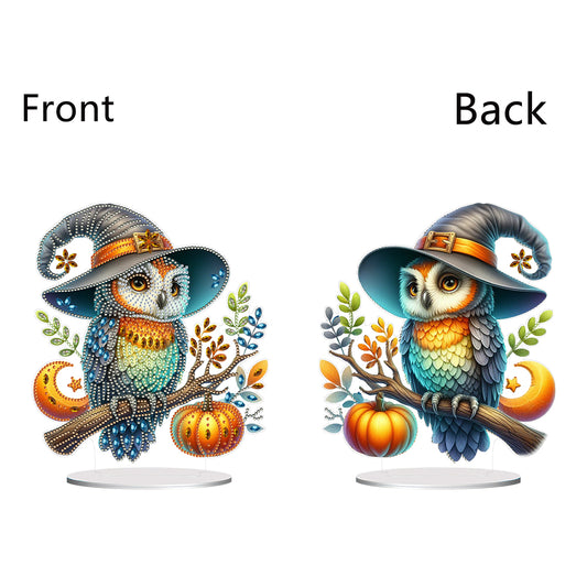Special Shape Pumpkin Owl 5D DIY Diamond Painting Art Tabletop Decorations