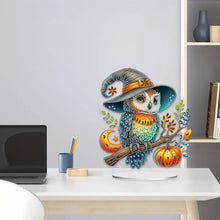 Load image into Gallery viewer, Special Shape Pumpkin Owl 5D DIY Diamond Painting Art Tabletop Decorations